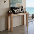 Ambrosia Maple Coffee Bar Station Espresso Table Console in Kitchen