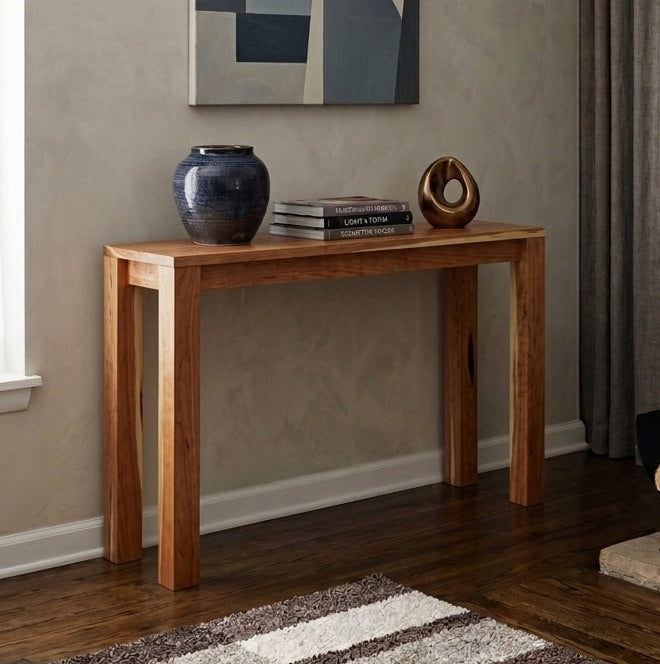 Solid Wood Slim Minimalist Console Table