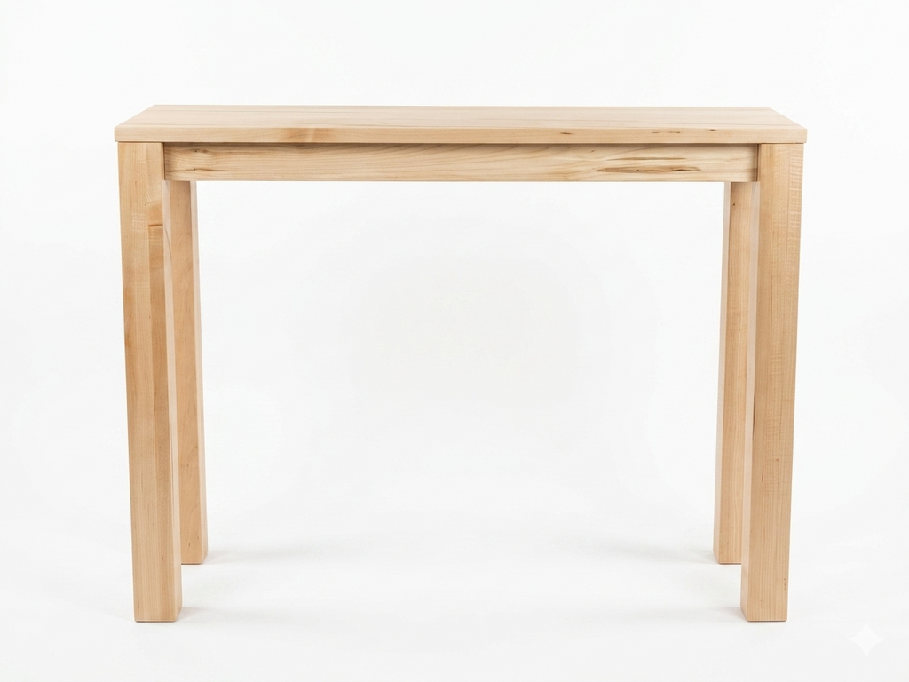 Solid Wood Slim Minimalist Console Table
