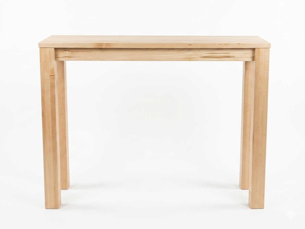 Solid Wood Slim Minimalist Console Table