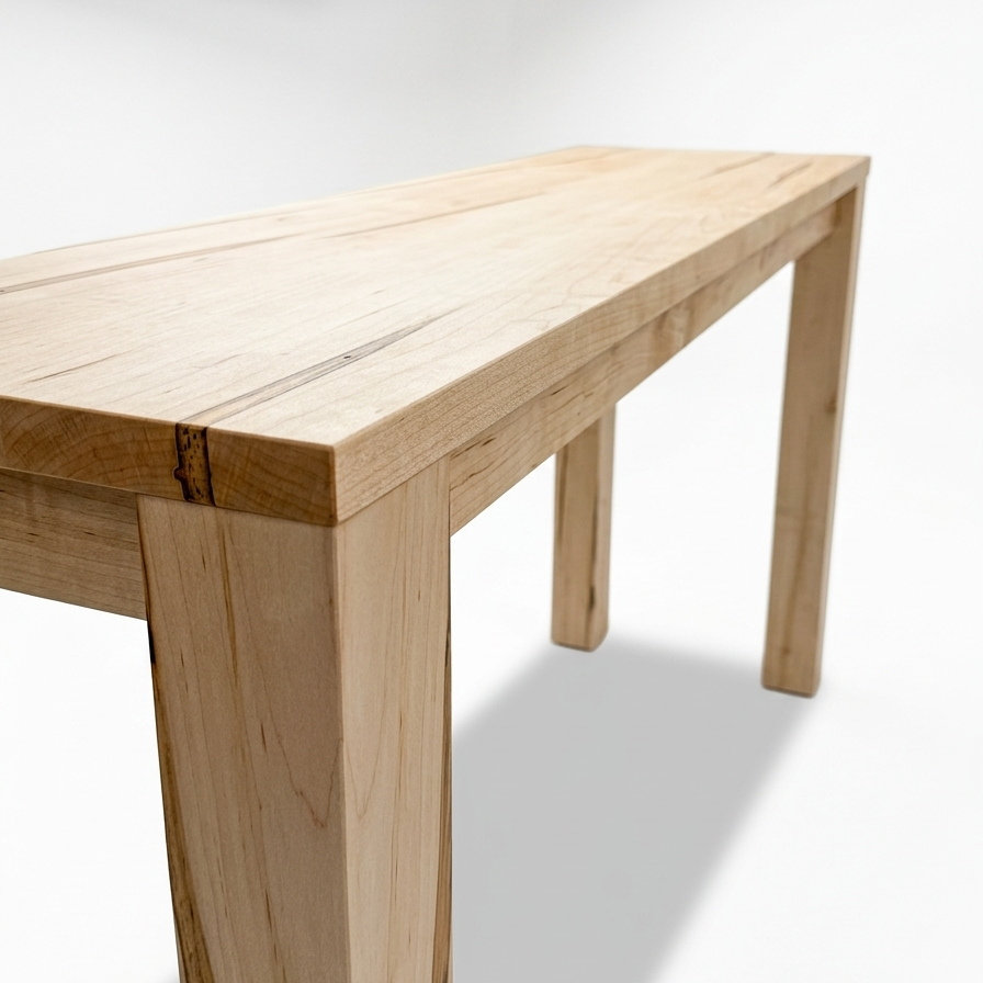 Solid Wood Slim Minimalist Console Table