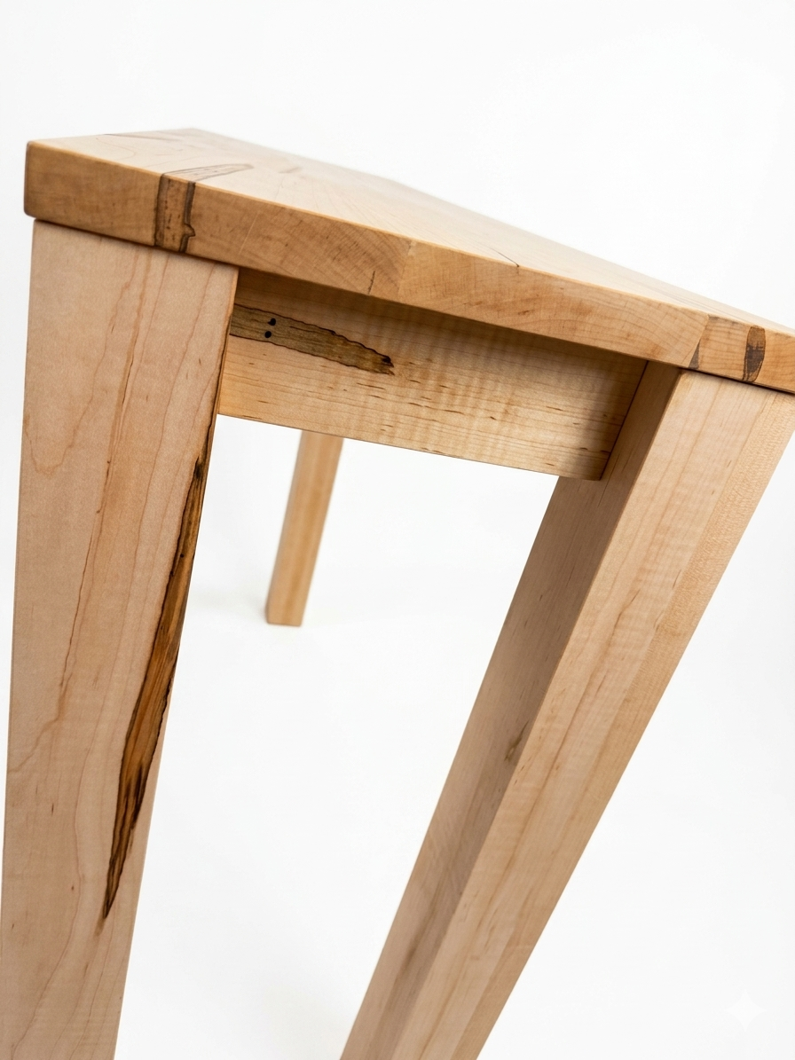 Solid Wood Slim Minimalist Console Table