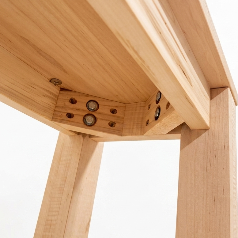 Solid Wood Slim Minimalist Console Table